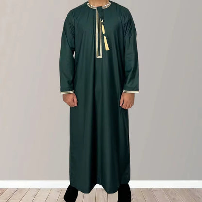Solid Color Round Neck Embroidered Thick Tassel Oman Gowns Saudi Arabia Men 9af0a7a7 ffbb 4594 98ce 80e94d0eee97 b9651343 547