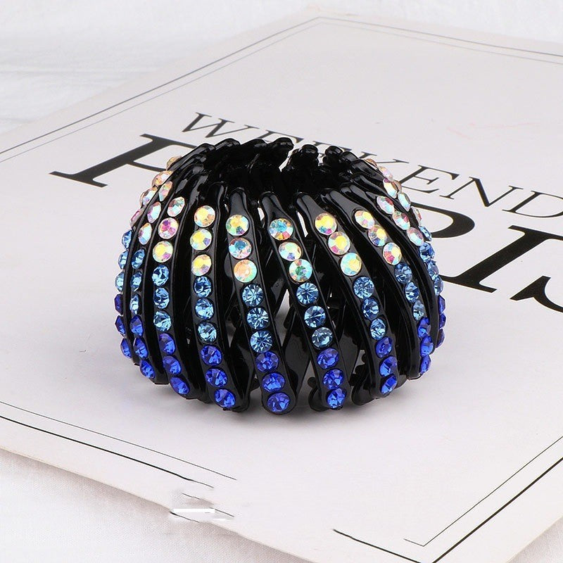 Korean Rhinestone Bird's Nest Pill Head Coiler 9af435b1 4df5 4400 8535 69b8e0123acb