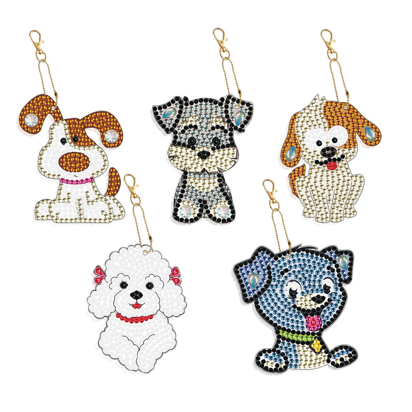 5D Diamond Drawing Keychain Double Sided Irregular - HD Wireless Product #4
