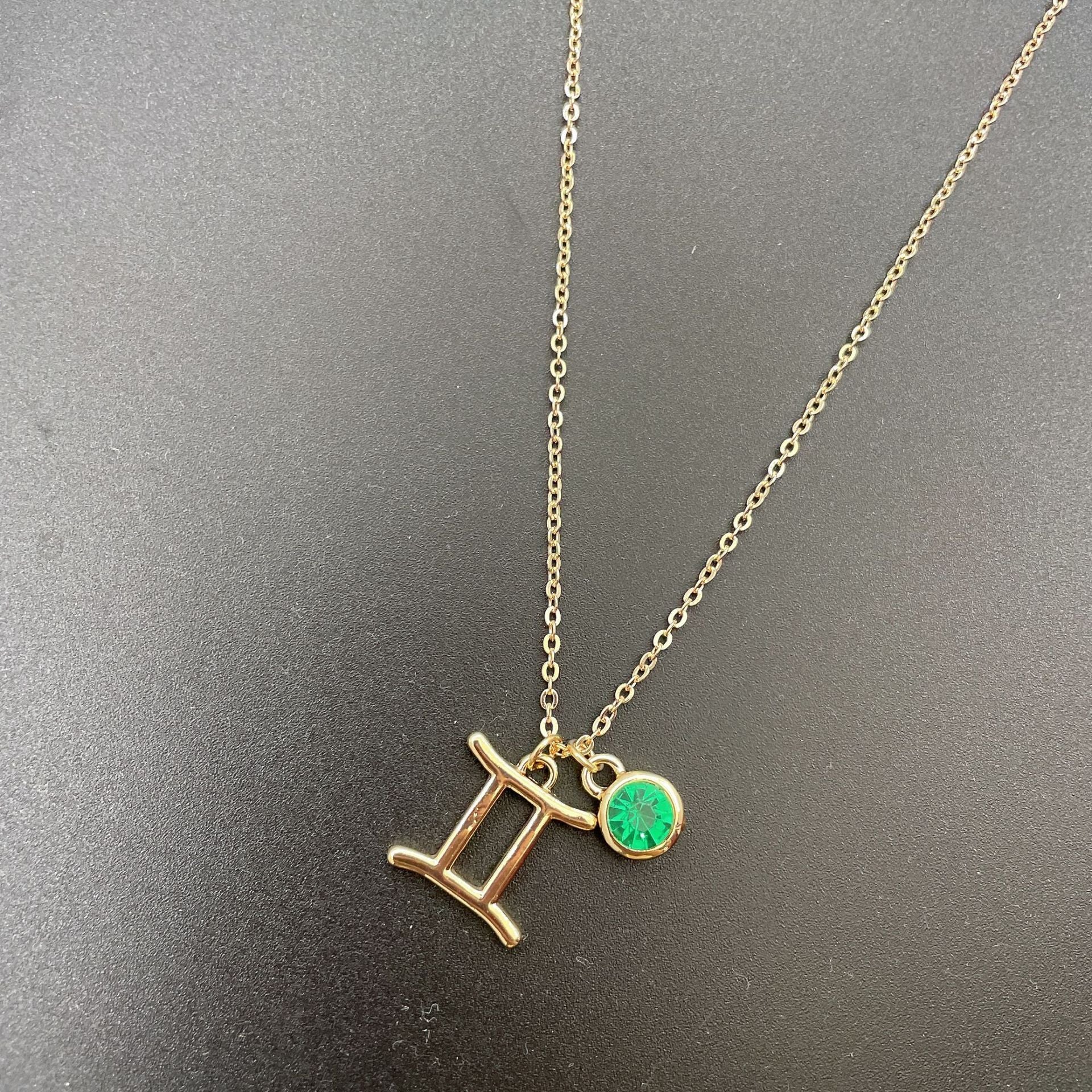 Symbol Letter Image Colored Diamond Necklace Pendant 9b5173c5 ec5d 44e0 af8b 9768abdbac67
