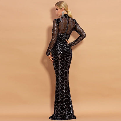Sequins Women Maxi Dresses Long Sleeve Female Party Dresses 9b51abcc b43c 424f b6d6 40b6189aa08d