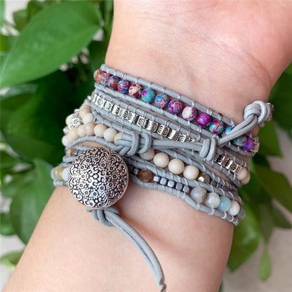Natural Stone Multi-layer Winding Bracelet Strap 9b53a076 1bf1 4cdb 8638 dba40dc1a5c5