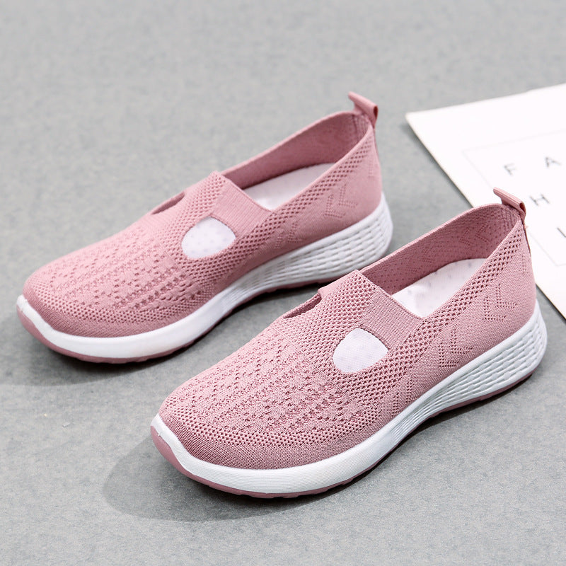 Old Beijing Cloth Shoes Women's Shallow Mouth Mesh Breathable Non-slip Soft Bottom Slip-on Women's Shoes 9b5655c5 6d31 4adf 9
