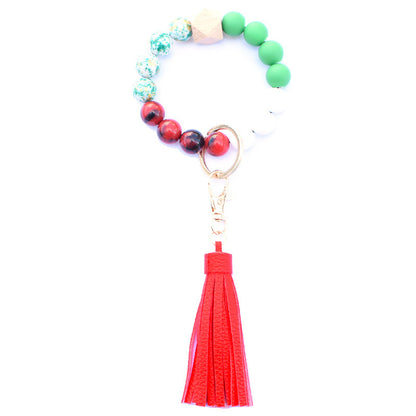 Creative Wooden Bead Bracelet Keychain 9b70163d 767e 4718 a6af ec2e03567c87