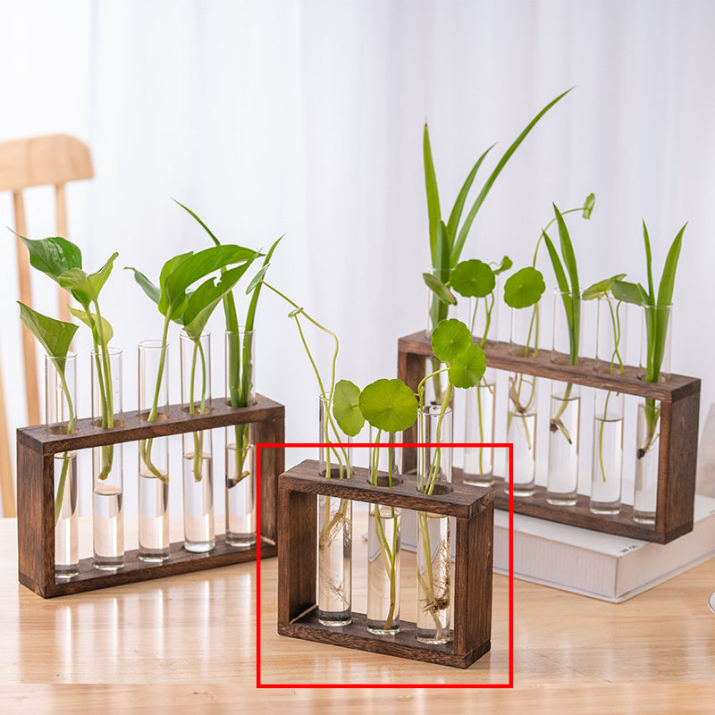 Creative Wooden Frame Hydroponic Plant Container Home Desktop Decorations 9b93c054 e4b6 49f8 953e 49ea8db451e9