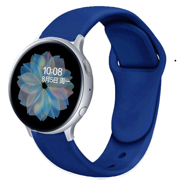 Suitable For Galaxy Active 2 Reverse Buckle Silicone Strap 20 22mm Sports Inner Buckle Strap - 图片 14