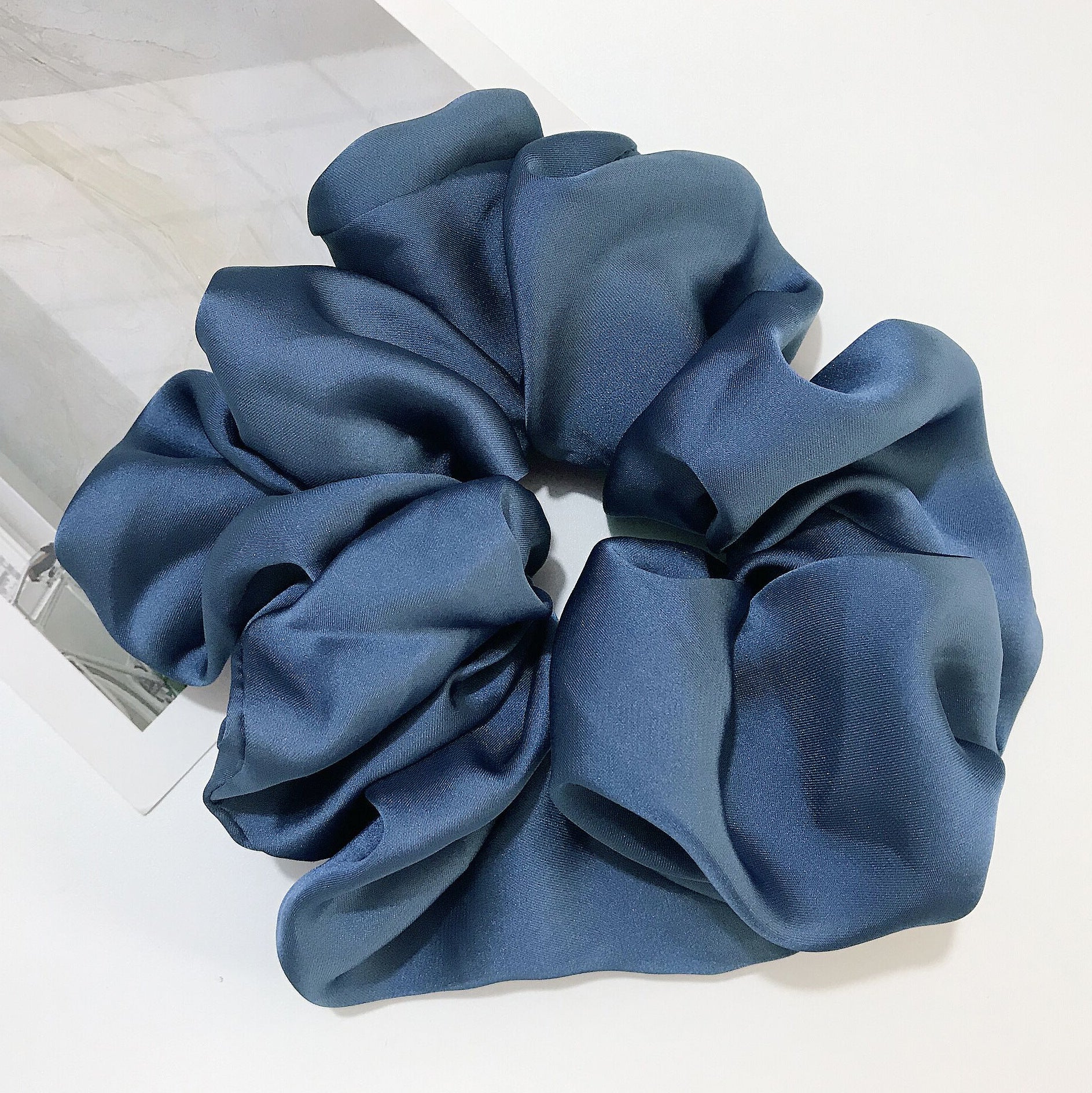 Oversized Smooth Satin Large Intestine Circle Hair Tie 9ba2ab61 1210 4322 a91d d4774b64e5fa