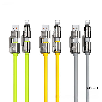 High-power Four-in-one Super Fast Charge Data Cable - 图片 2