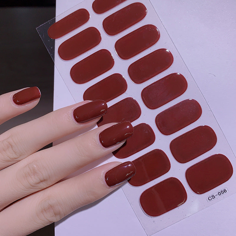 Solid Color 16 Small Stickers Nail Stickers Simple Nail Stickers 9bad4212 9ba2 47be af7c b5353473d650