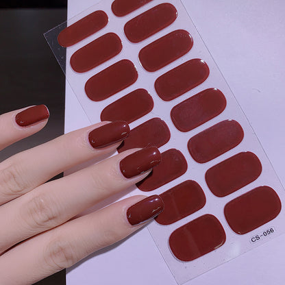 Solid Color 16 Small Stickers Nail Stickers Simple Nail Stickers 9bad4212 9ba2 47be af7c b5353473d650