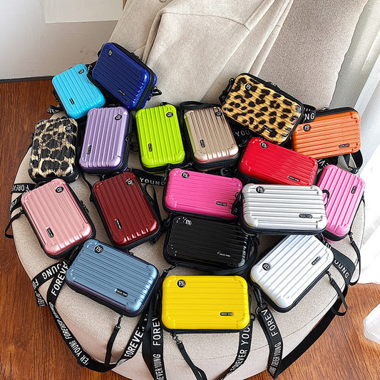 Women's Fashion Mini Luggage Shape Shoulder Crossbody Bag 9bbb1abf e4c3 4e32 a917 841617083503