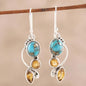 Multi-Color Zircon Earrings European And American 9bc22274 890a 46be ae67 a53c9cdb155e