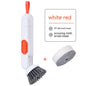 Multi-Functional Long-Handle Liquid-Filled Cleaning Brush Washing Up Brushes With Liquid Dispenser Two Replacement Heads For 