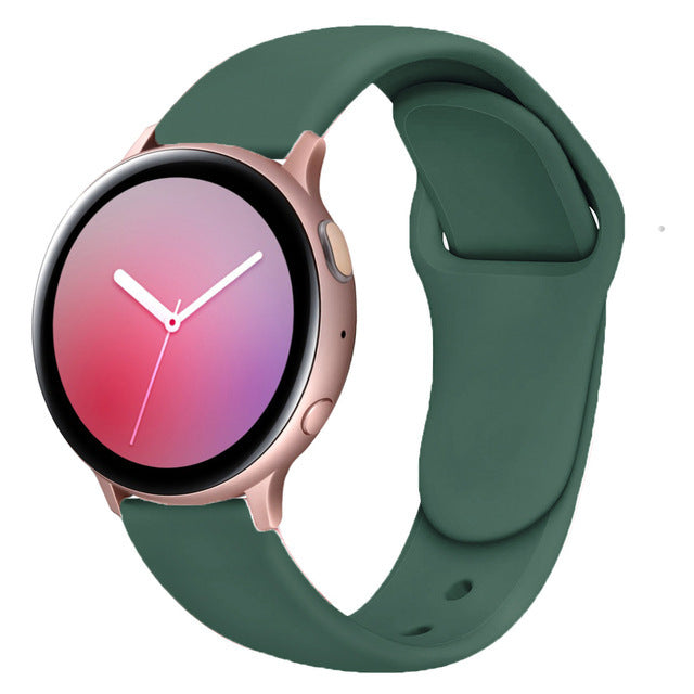 Suitable For Galaxy Active 2 Reverse Buckle Silicone Strap 20 22mm Sports Inner Buckle Strap - 图片 8