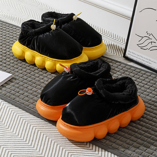 Fleece-lined Couple Household Outer Wear Thick Bottom Non-slip Waterproof Cotton Shoes 9bedb5ba 105f 4b0c b7da fa12064cf822