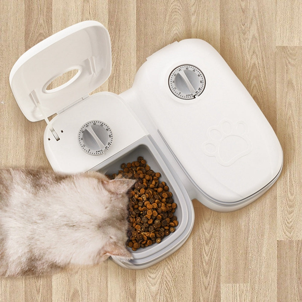 Automatic Pet Feeder Smart Food Dispenser For Cats Dogs Timer Stainless Steel Bowl Auto Dog Cat Pet Feeding Pets Supplies 9bf