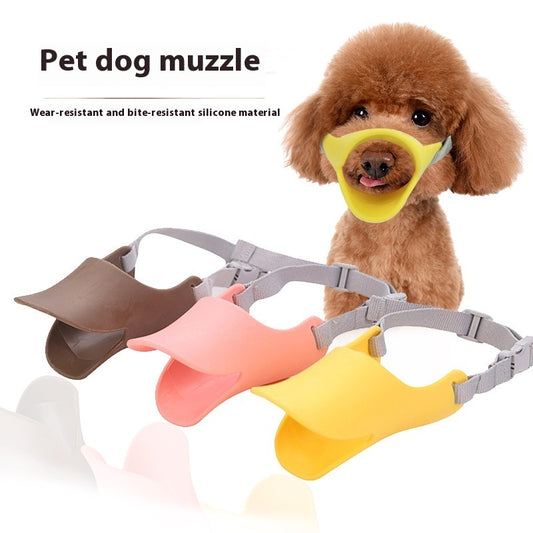 Dog Mask Silicone Duckbilled Sleeve Anti-bite 9c19cc38 8009 43fc a80a f096946233c9 trans