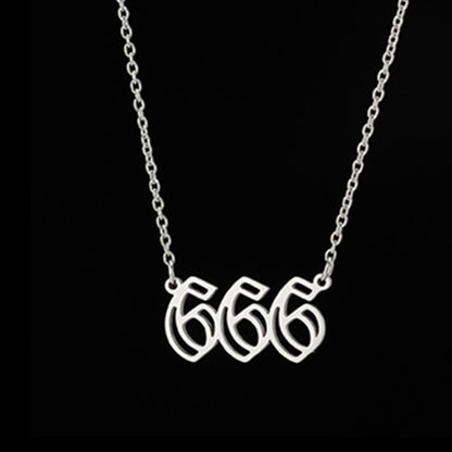 Fashion Vintage Double Cutout Number Necklace 9c42a544 b842 40c9 b688 2887c3fa2341