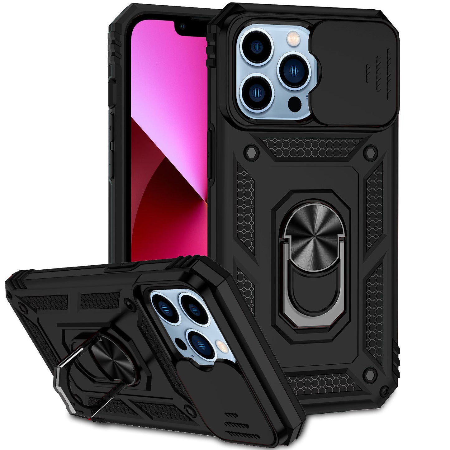 Phone Case Anti-fall Magnetic Bracket Lens Cover - 图片 6