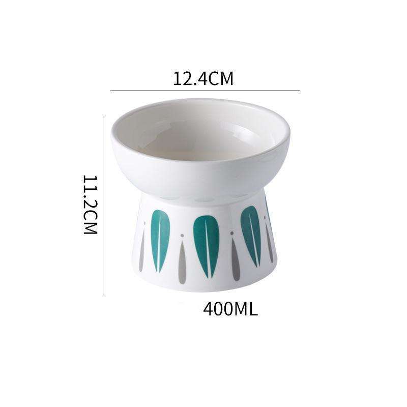 Ceramic Non Slip Elevated Pet Cat Dog Food Bowl 9c51d5fb 2f38 4d59 bd28 ea1f02172cbe