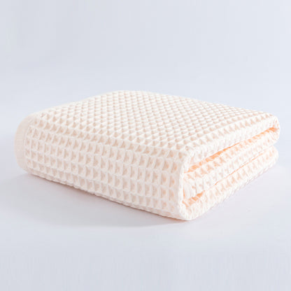Soft Absorbent Honeycomb Bath Towel Pure Cotton 70X140cm 9c866705 de88 4294 8f2f 5f09f08238e2