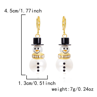 Women's Fashion Christmas Snowman Pendant Earrings 9c89e4e0 d780 4442 b08d 0130f7f414fc