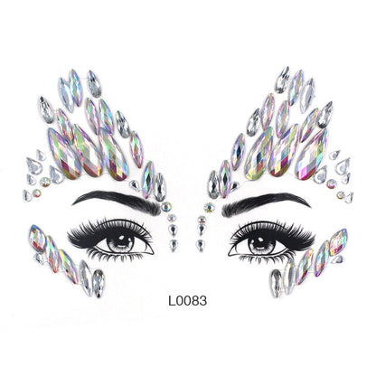 Women's Fashion Party Decoration Face Stickers 9c9878dc 581b 4f5f b97b 3365a92eff61