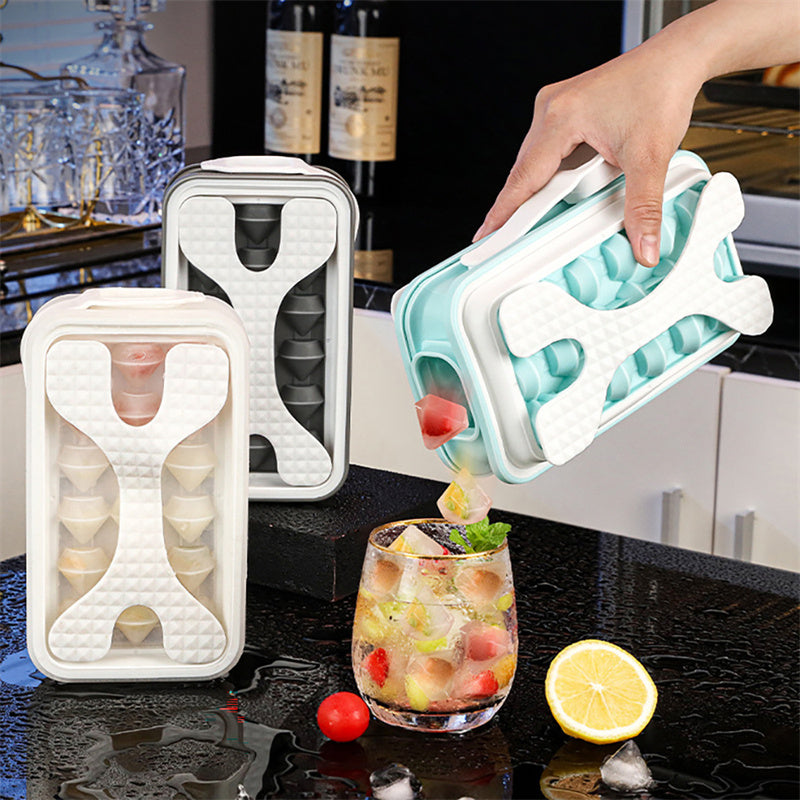 2in1 Portable Silicone Ice Ball Mold Ice Maker Water Bottle Ice Cube Mould Bottle Creative Ice Ball Diamond Curling Summer Kitchen Gadgets - HD Wireless Product #3