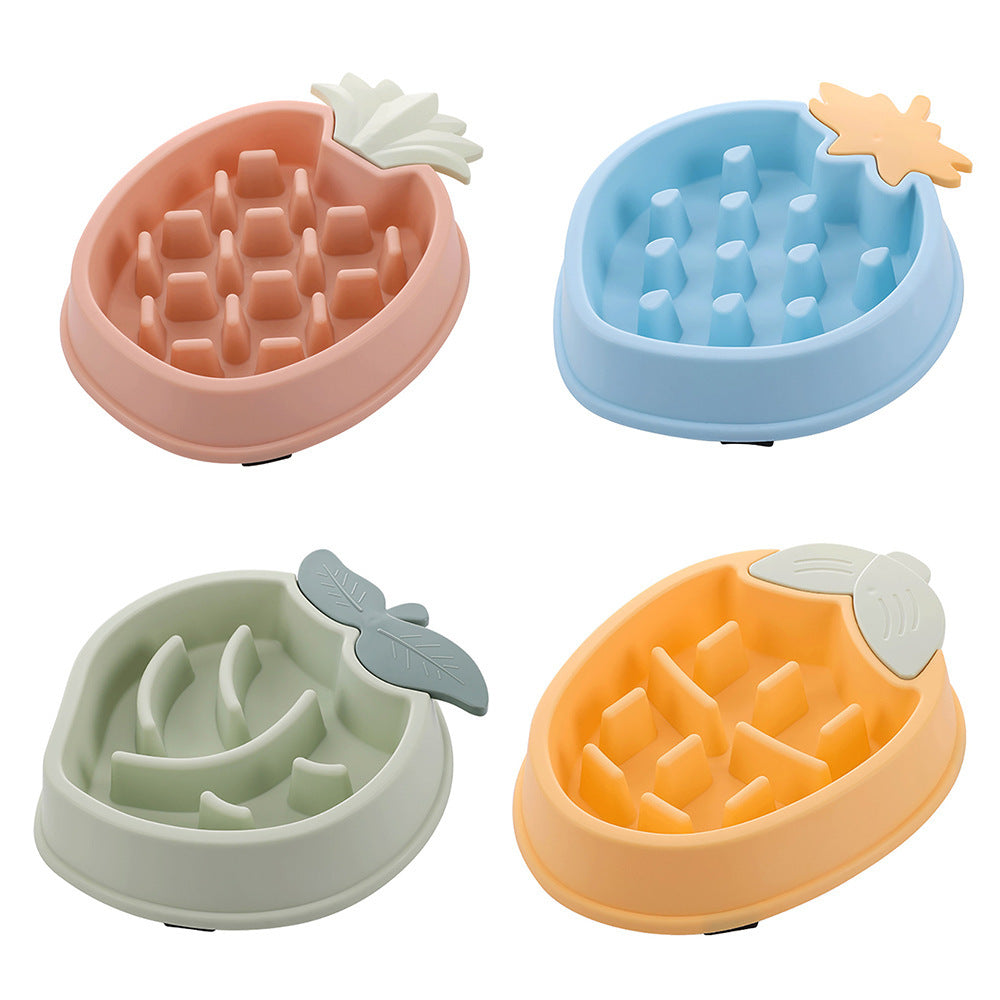 Pineapple Slow Food Bowl Food Grade Plastic Pet Dog 9cb04495 7ea4 4f95 8c1c 44cd028466a7