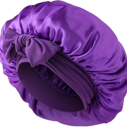 Satin Ribbon Round Bow Elastic Nightcap 9cb52fee 4fa2 4fed a13f 08460cf2dac8