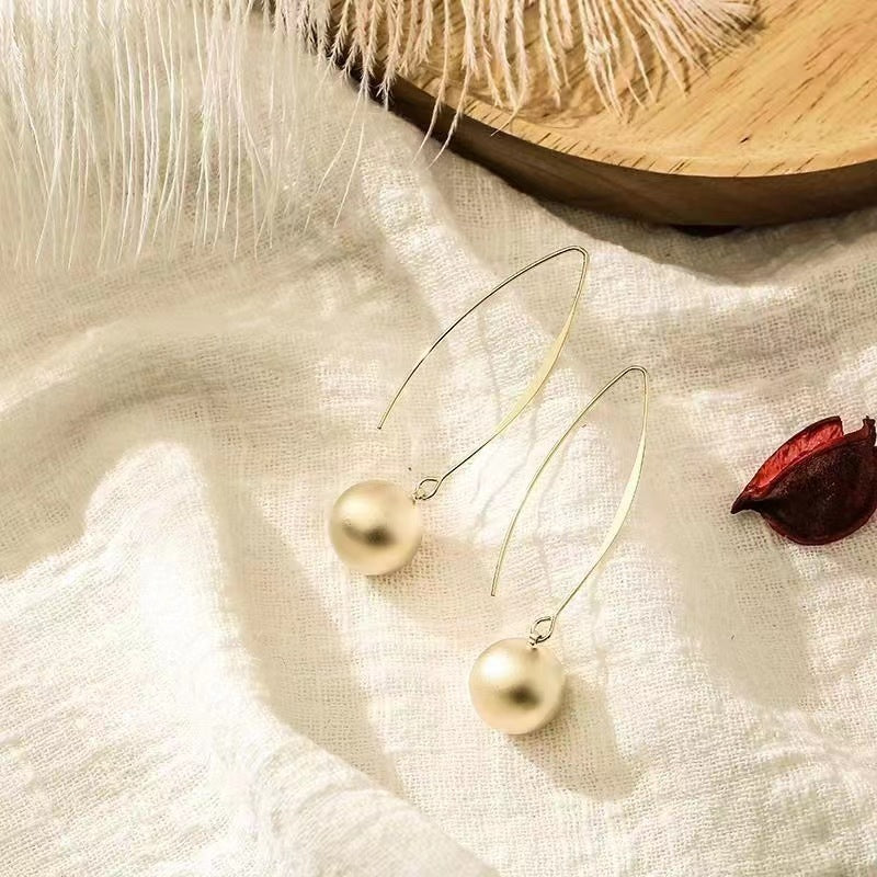 All-match Matte Metal Special-interest Earrings Tide 9cbb50b4 50b7 4aa0 a849 eff2a237da73