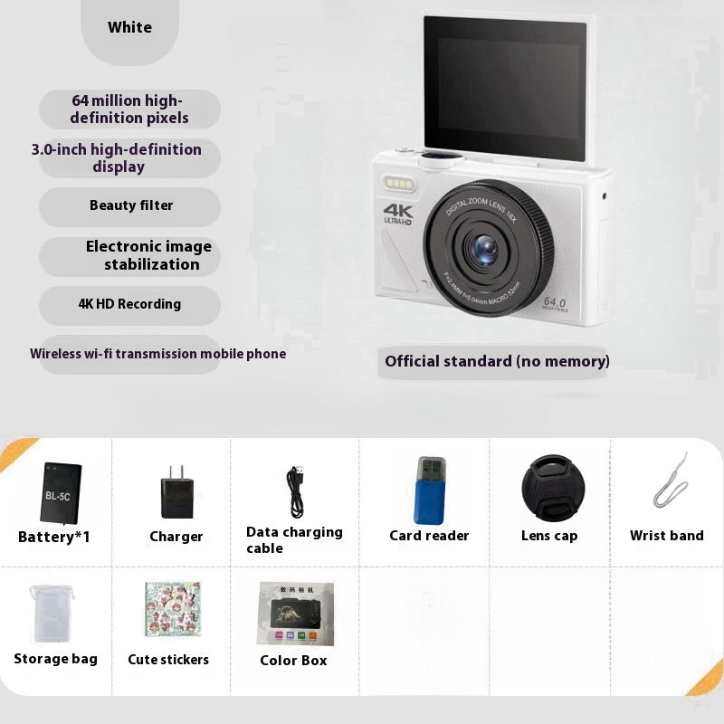 64 Million HD Student Entry-level Mirrorless CCD Camera - Wireless Security Camera with Night Vision #4