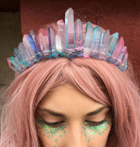Electroplated Mermaid Purple Blue Crystal Crown Hair Band 9ce32ae0 79a7 49a4 b1c1 5140d710b154
