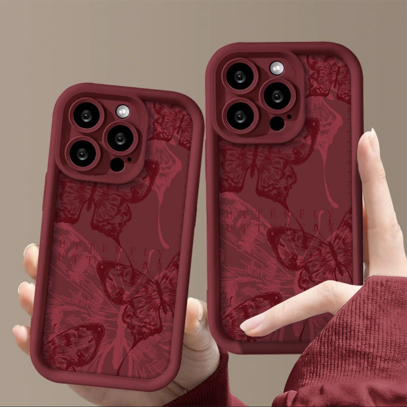 Wine Red Butterfly Fashion Girl Phone Case 9cf983df 112a 4397 a48a c3f16c8a3b83