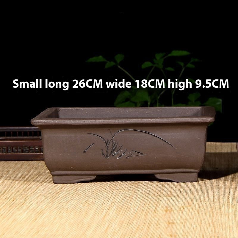 Purple Sand Flowerpot Breathable Bonsai Pot Orchid Pots Banyan Potted Green Radish 9d059f44 74a7 4b46 a55c fcb78ea59990