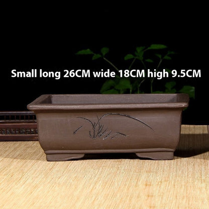 Purple Sand Flowerpot Breathable Bonsai Pot Orchid Pots Banyan Potted Green Radish 9d059f44 74a7 4b46 a55c fcb78ea59990