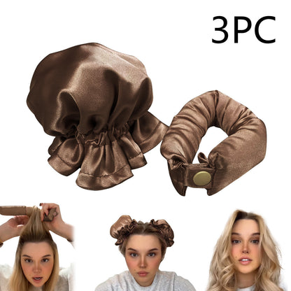 New Heatless Curl Stick With Cloth Cover Cute Ball Head Hair Curler Headband Hair Rollers Wave Form Curling Rod Hair Style To