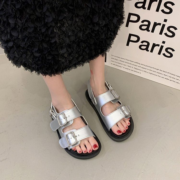 Women's Summer Outdoor Soft-soled Double-strap Platform Sandals 9d3ac775 d387 4e6c 89dd cdbf24977ec1