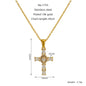 Ins Style Vintage Cross Zircon Necklace 9d5528ad e334 4cfa a6e0 cde27803a801