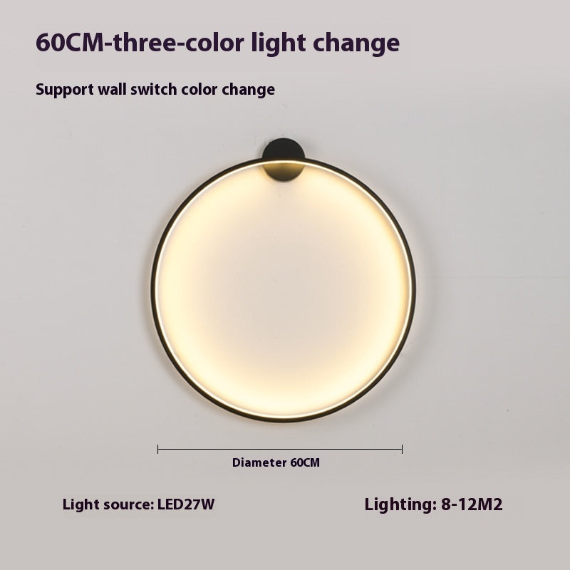 Minimalist Round Bedroom Bedside Lamp Wireless Living Room Sofa Background Wall Hotel Decorative Wall Lamp 9d696785 c523 4e5c