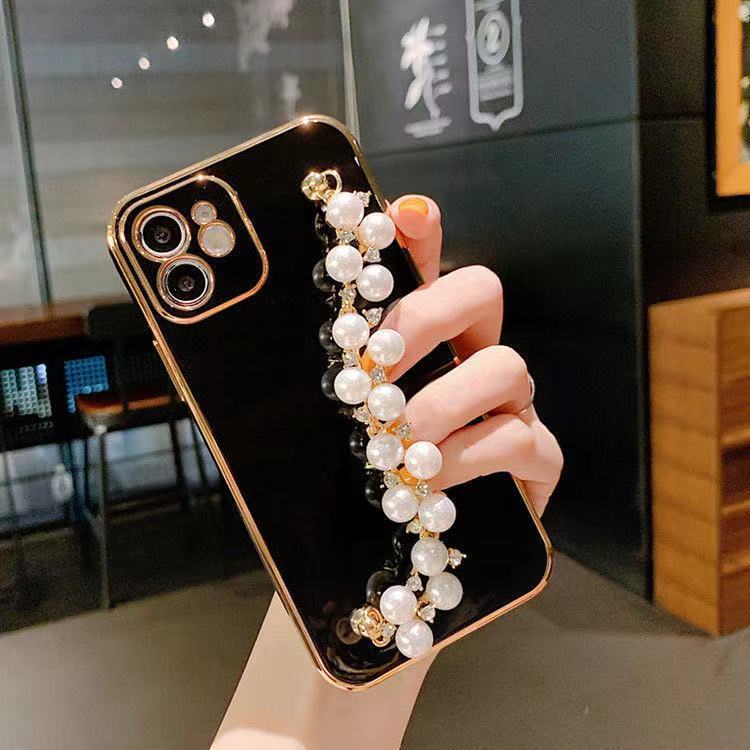 Electroplated Pearl Bracelet All-inclusive Soft Case Mobile Phone Protective Case 9d7eacc1 a2fb 4243 8f95 3ce94371a993