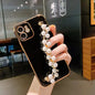 Electroplated Pearl Bracelet All-inclusive Soft Case Mobile Phone Protective Case 9d7eacc1 a2fb 4243 8f95 3ce94371a993