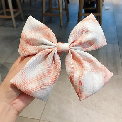 Girl's Plaid Bow Hairpin 9d82a8d4 4d8b 468b bb3f a3ceb5f15dca