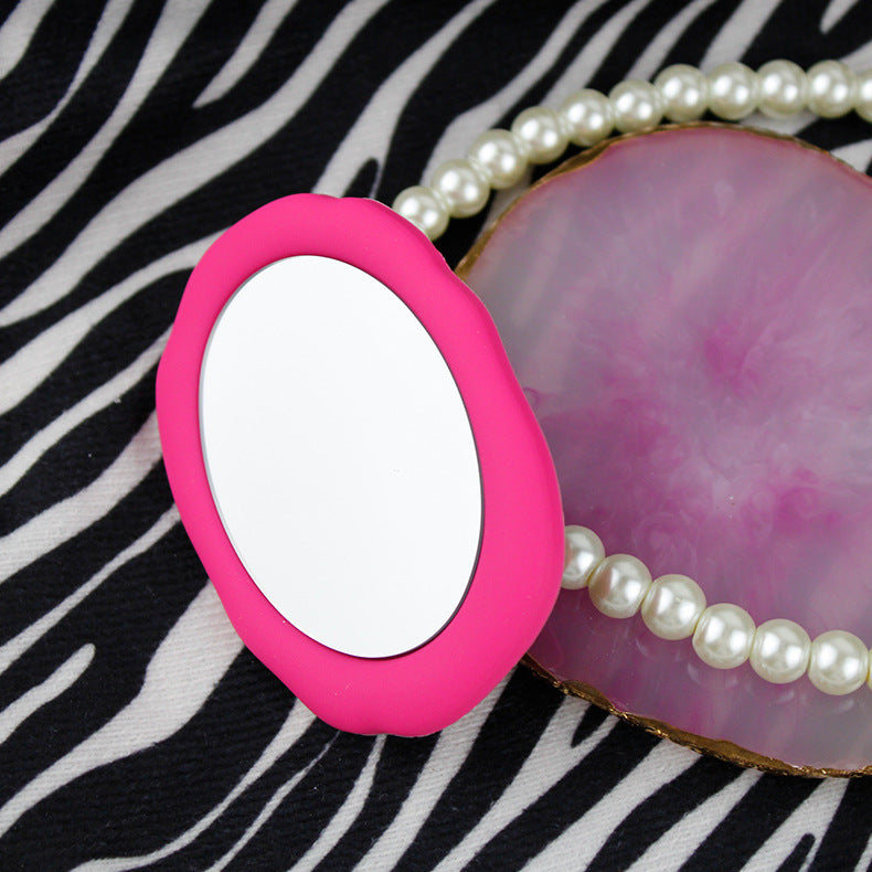 Liquid Silicone Portable Mirror Transparent Air Cushion Ring Buckle Mobile Phone Holder - 图片 3