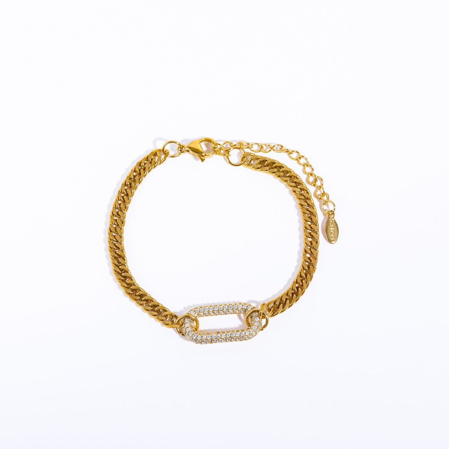 New Full Diamond Necklace Punk Rock Diamond-embedded Geometric Clavicle Chain 9d9edfce f3a9 4c1f 832b 599d05351766