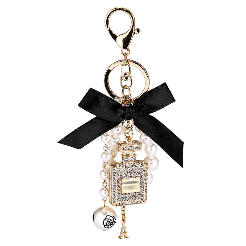 Creative Crystal Perfume Bottle Rhinestone Keychain 9da106fa dac5 425e b639 f6731807d431