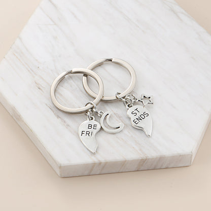 Crystal Love Puzzle Hollow Letters Accessories Geometric Simple Couple Keychain 9db55905 b065 4cc2 b57c 2d7aaf5b7390