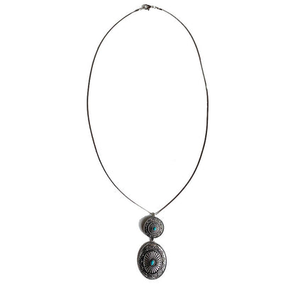 Ethnic Style Retro Jewelry Simple Turquoise Pumpkin Flowers Metal Long Chain 9dd0a0c2 957c 4faa b257 6ca4bd81a55b
