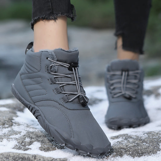 Snow Boots Couple Fleece-lined Waterproof Outdoor Cotton-padded Shoes Non-slip Winter Cotton Boots 9deb5210 0c62 4b32 ab73 48