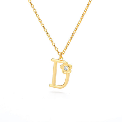 Rose English Alphabet Pendant Necklace 9df1ed6a 9f3b 4bc0 b4ee c5673b716d76